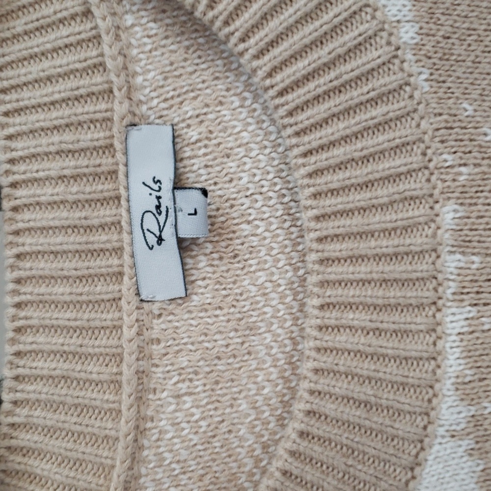 Rails Virgo Camel Animal Stripe Sweater, Animal P… - image 4